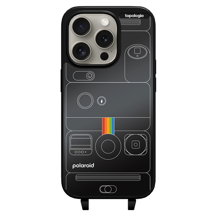 Polaroid x Topologie Bump Phone Case / Matte Black / Black Mirror / Camera Black