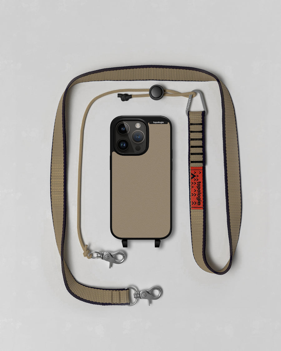 Bump Phone Case / Matte Black / Sand / 20mm Khaki