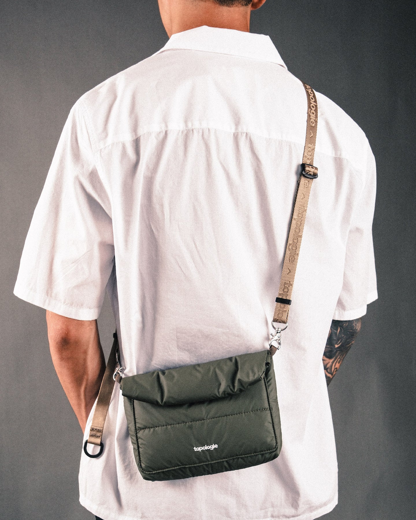 Musette Small / Puffer / Off White  / Bungee Strap Beige