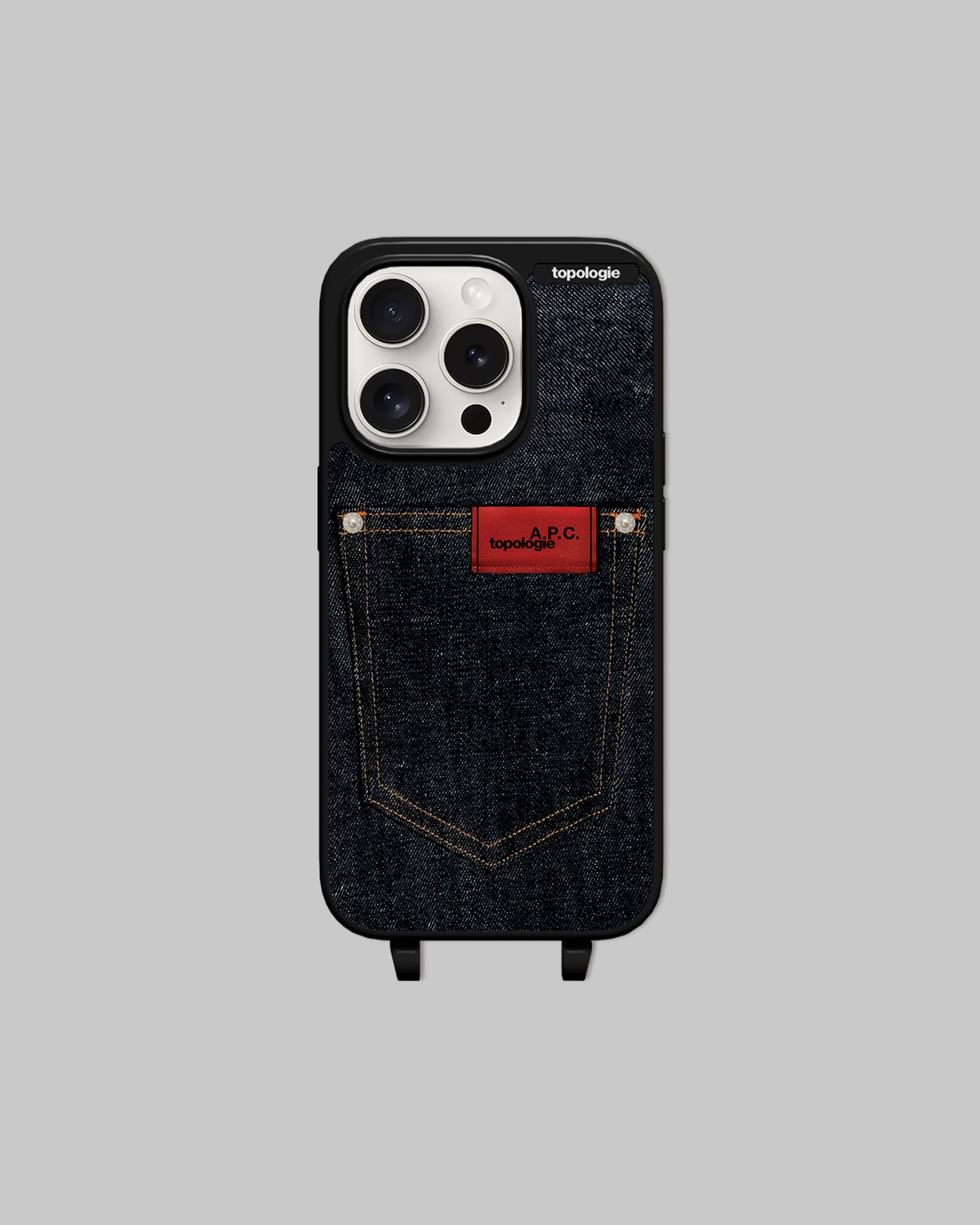 A.P.C. x Topologie Indigo Pocket Bump Phone Case