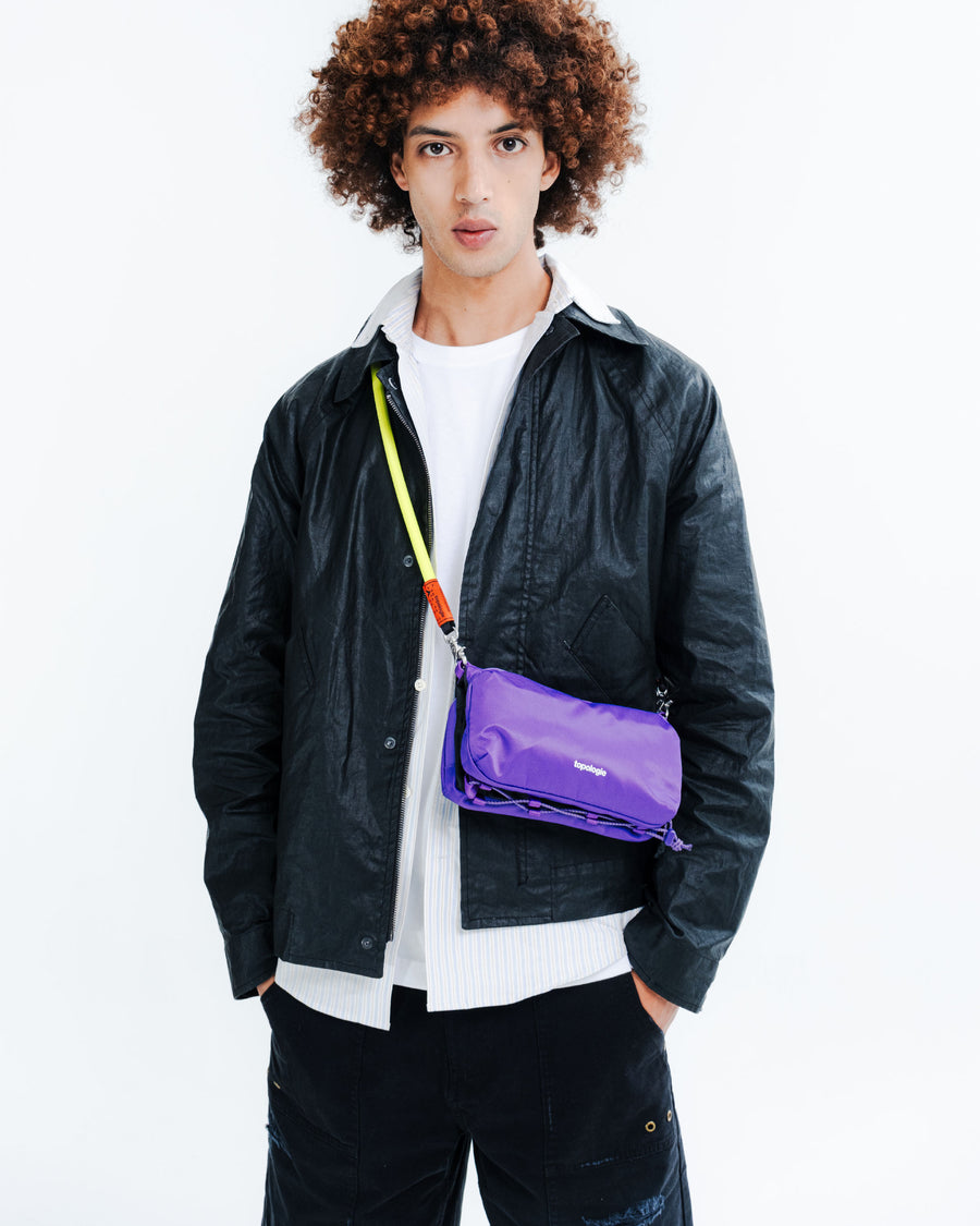 Bottle Sacoche / Electric Purple (Bomber) / To-go Strap Regular / Grey Violet