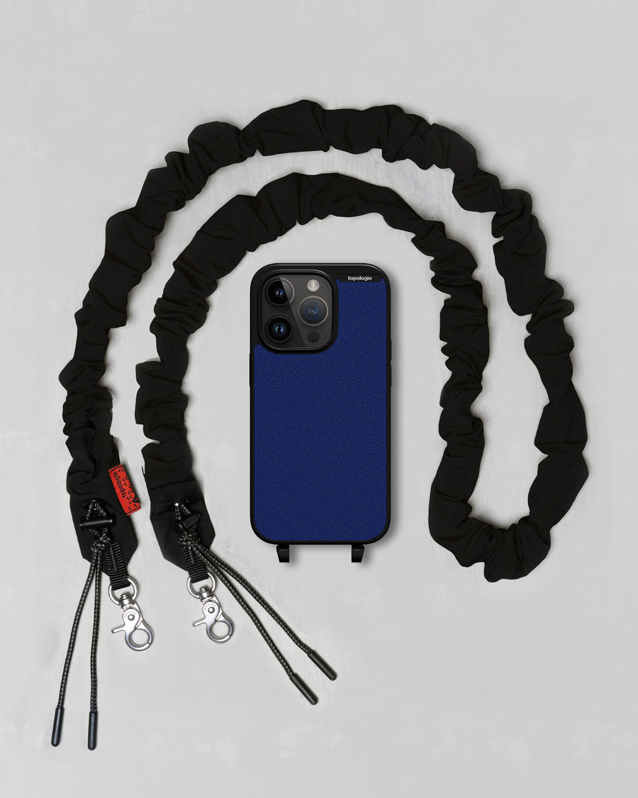 Bump Phone Case / Matte Black / Cobalt / Bungee Strap Black