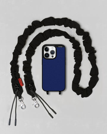 Bump Phone Case / Matte Black / Cobalt / Bungee Strap Black