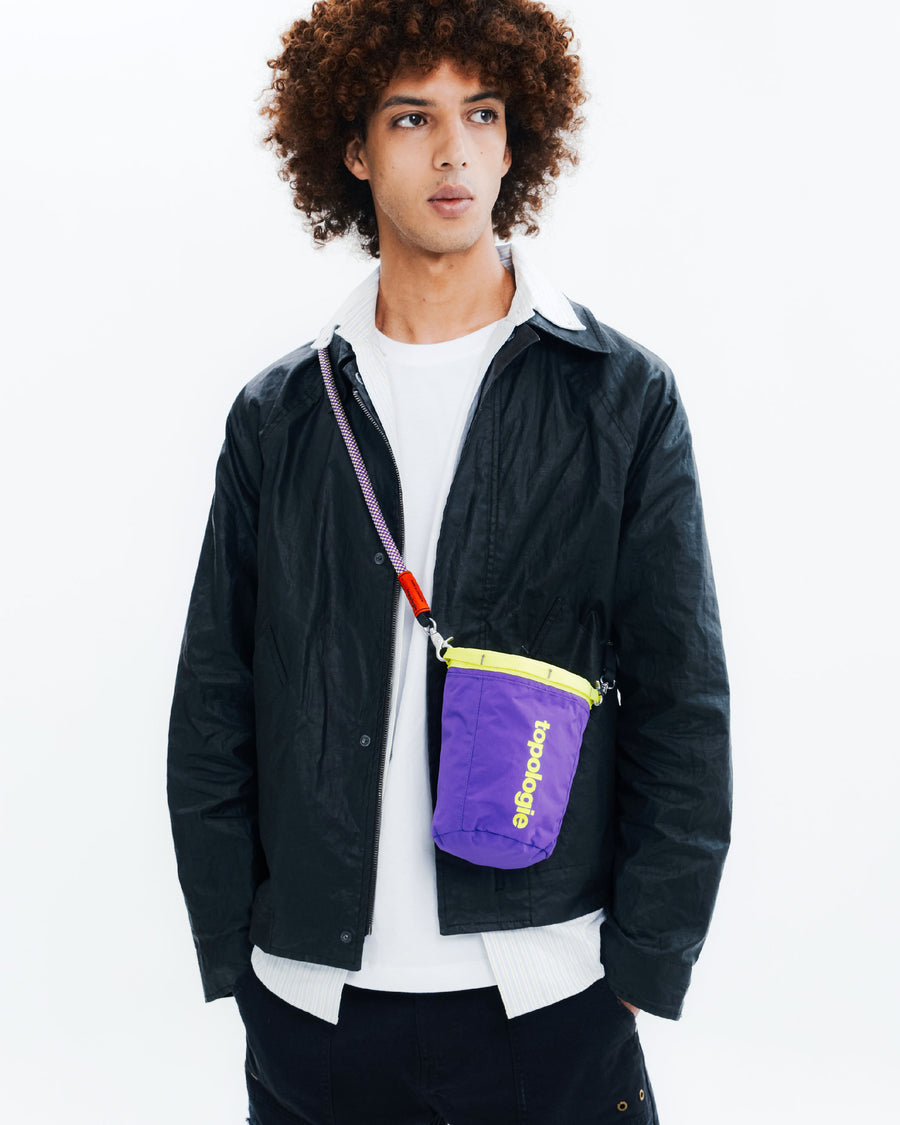 Chalk Bag / Black / Neon Yellow (Papery) / Utility Sling / Black