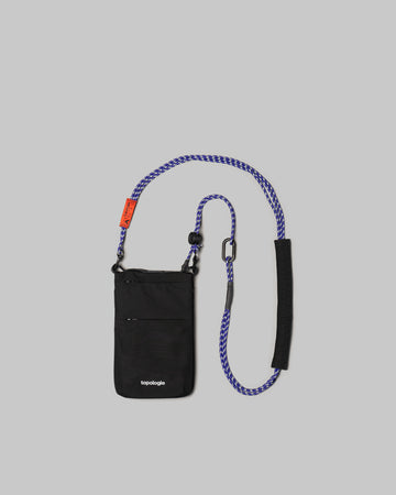 Phone Sacoche / Black / 3.0mm Purple Patterned