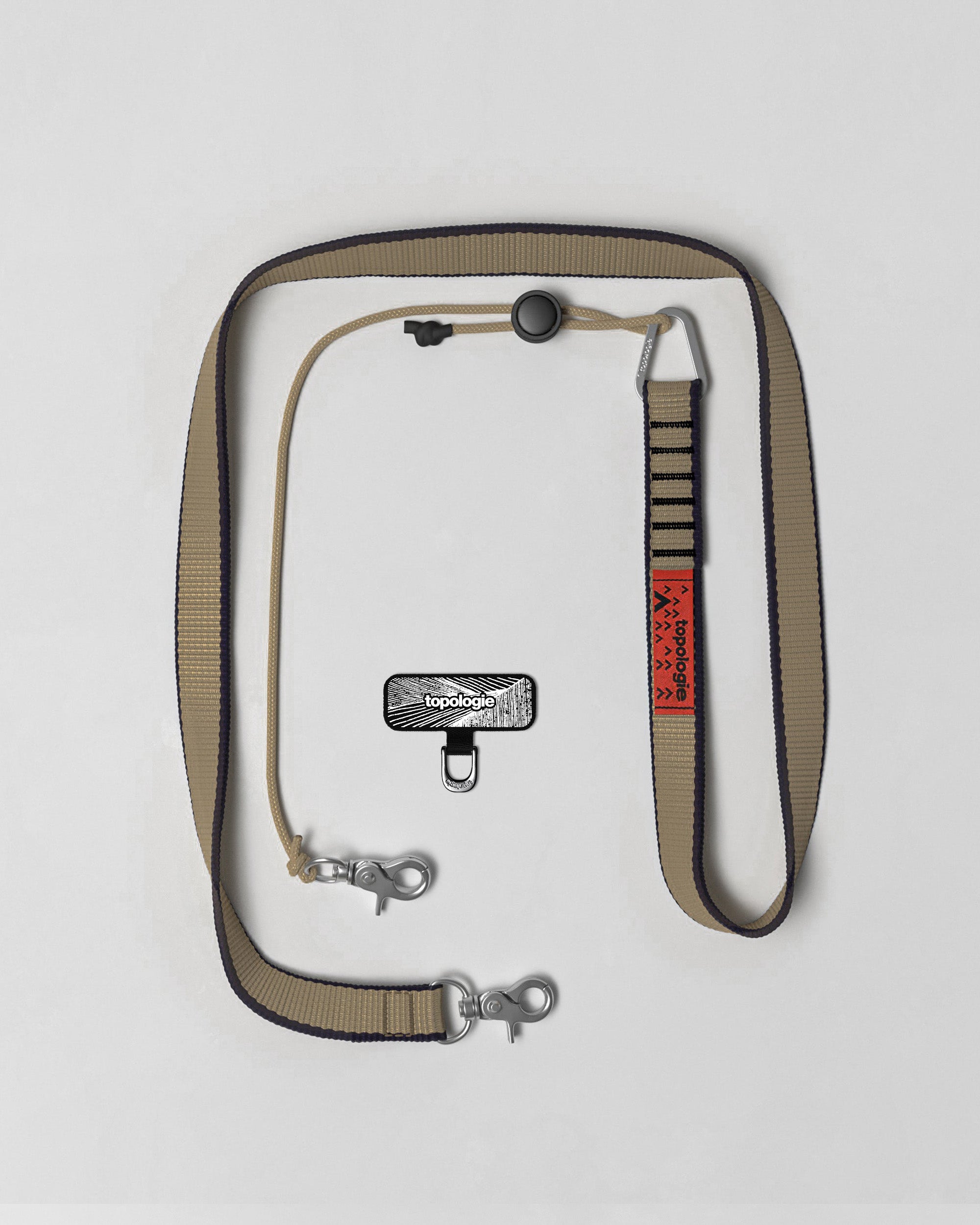 Phone Strap Adapter / Black / 20mm Sling / Khaki