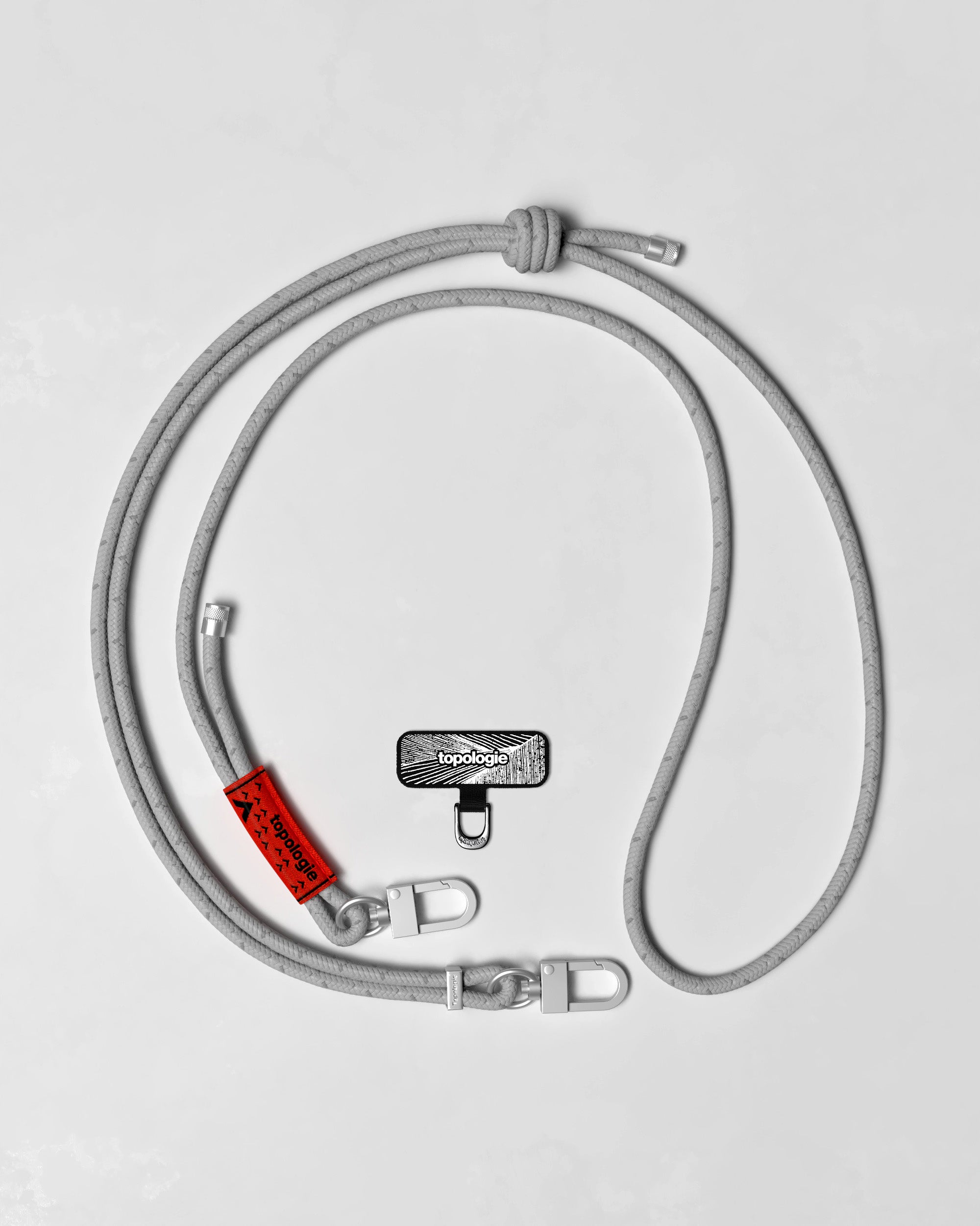 Phone Strap Adapter / Black / 6.0mm Rope / Slate Reflective