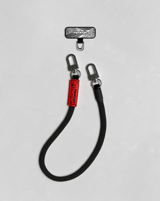 Phone Strap Adapter / Black / 8.0mm Wrist Strap / Black Lattice