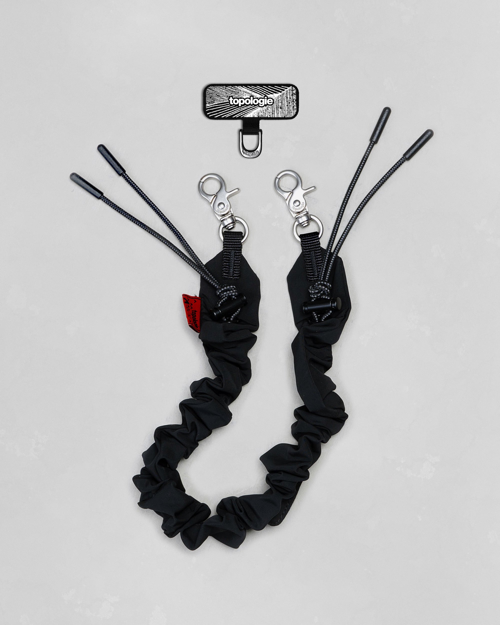 Phone Strap Adapter / Black / Bungee Wrist Strap / Black