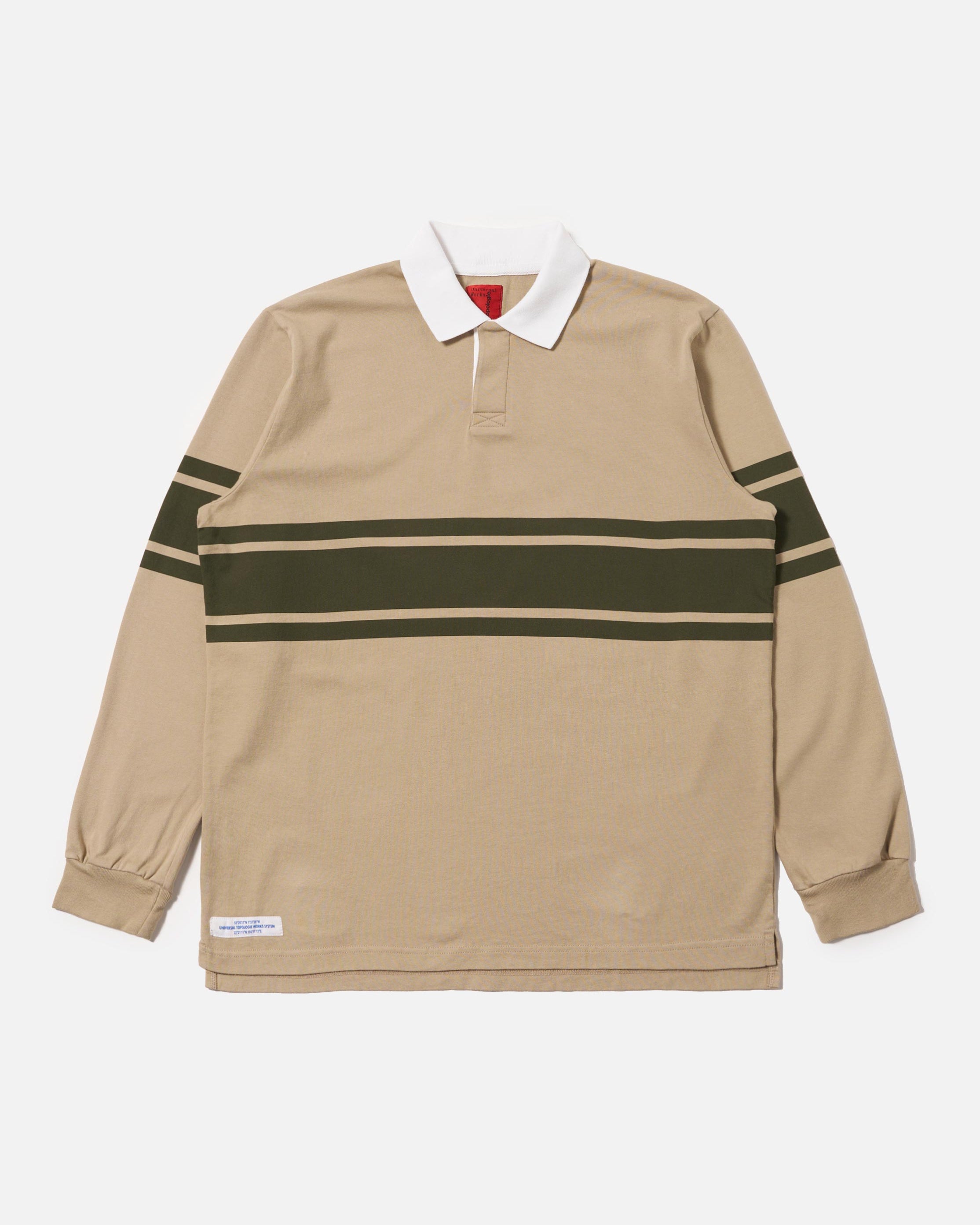 Topologie X Universal Works Rugby Shirt (Without Badges) / Sand / Olive