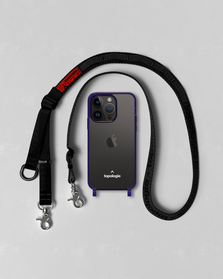 Verdon Phone Case / Neon Purple  / Utility Sling Black