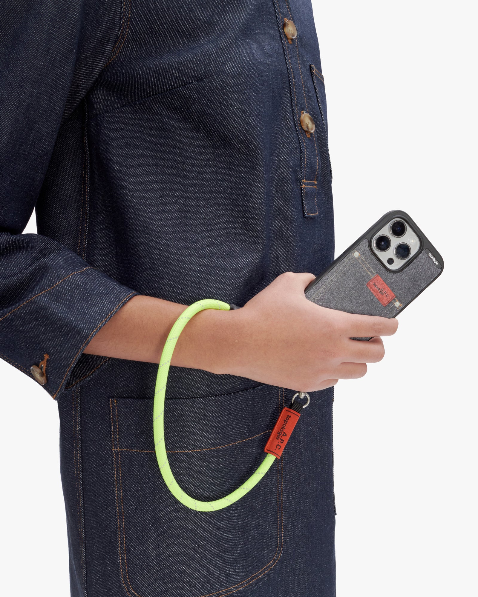 A.P.C. x Topologie Indigo Pocket Bump Phone Case