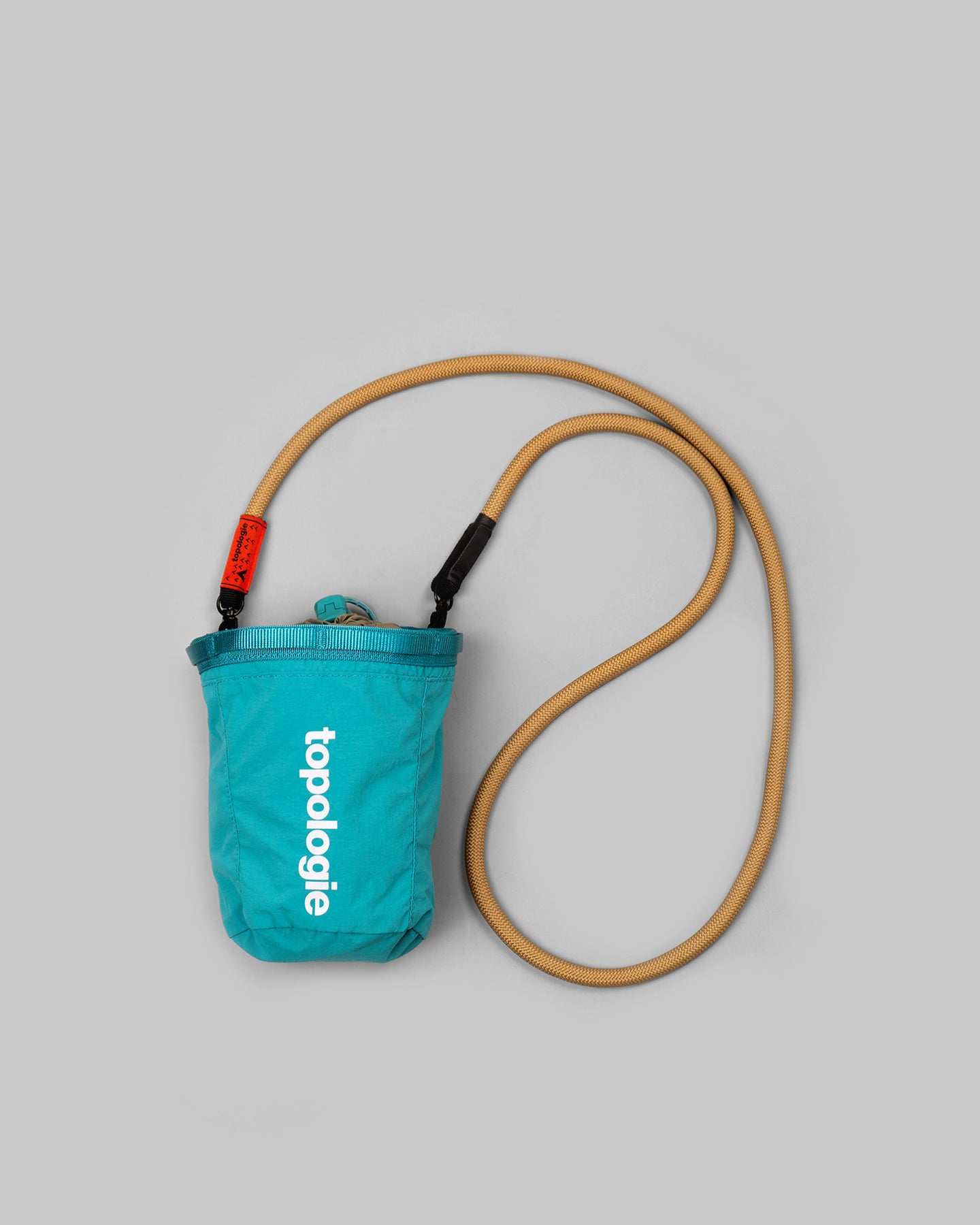 Chalk Bag / Teal / 10mm Khaki Solid