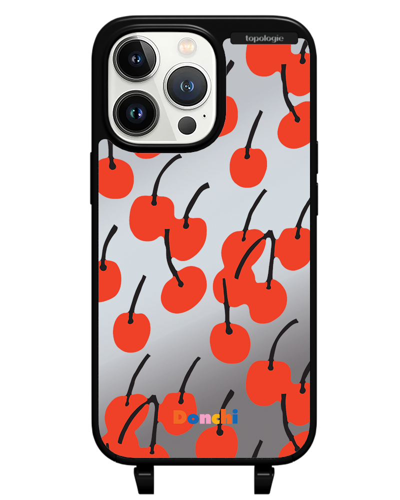 Donchi / Cherry / Silver Mirror / Bump Phone Case