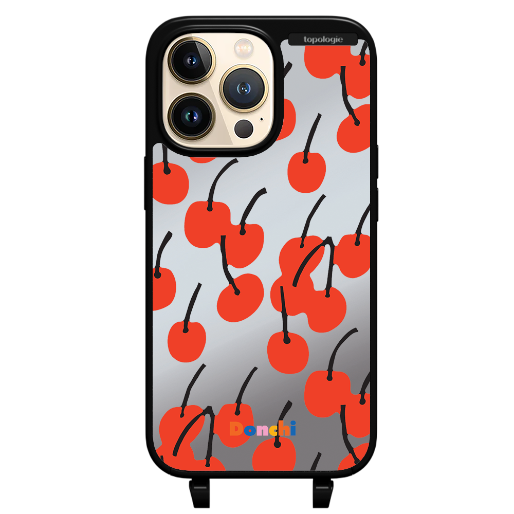 Donchi / Cherry / Silver Mirror / Bump Phone Case