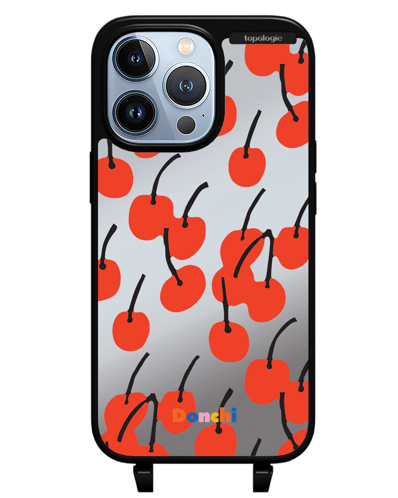 Donchi / Cherry / Silver Mirror / Bump Phone Case