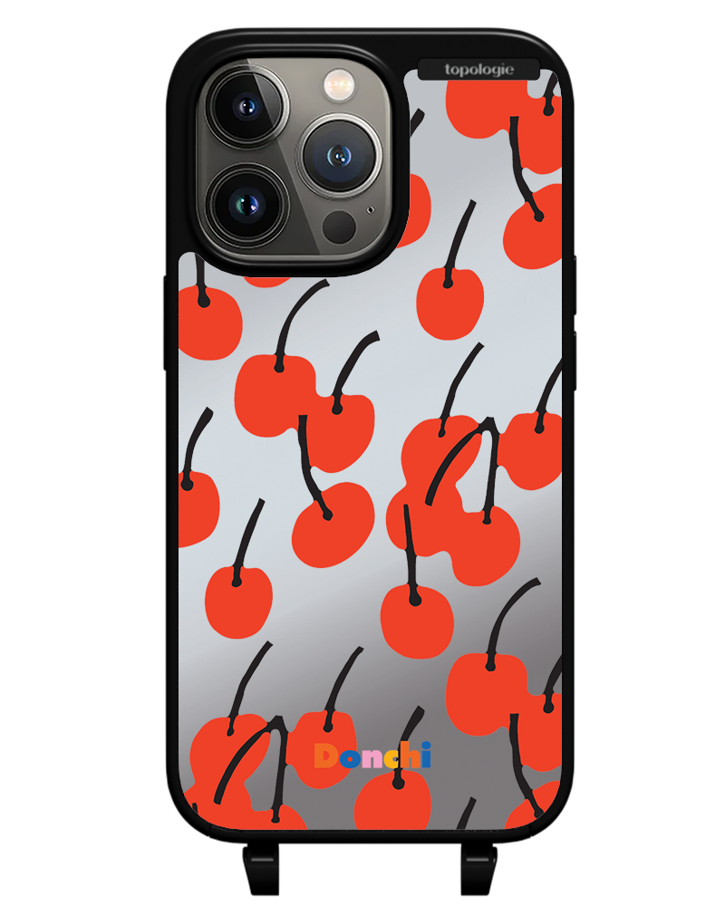 Donchi / Cherry / Silver Mirror / Bump Phone Case