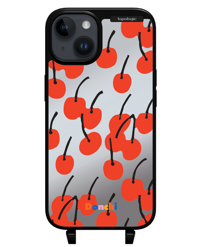 Donchi / Cherry / Silver Mirror / Bump Phone Case