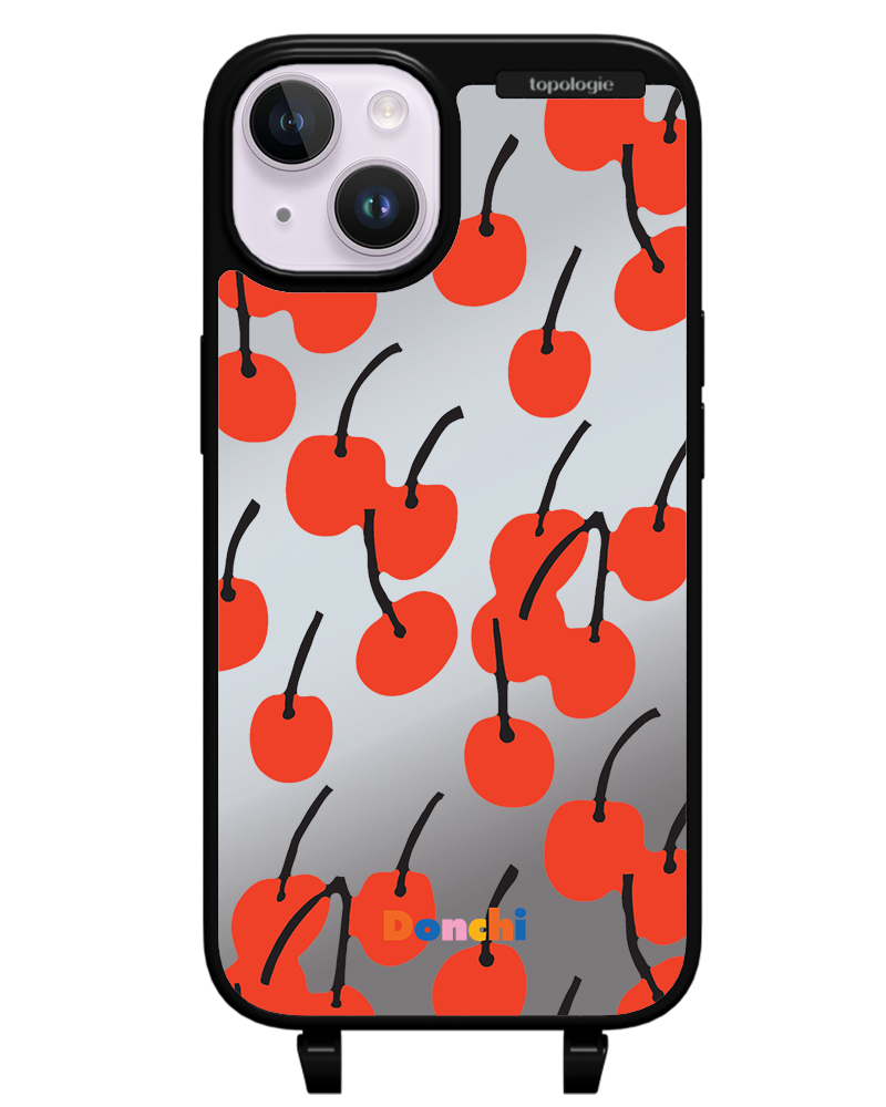 Donchi / Cherry / Silver Mirror / Bump Phone Case