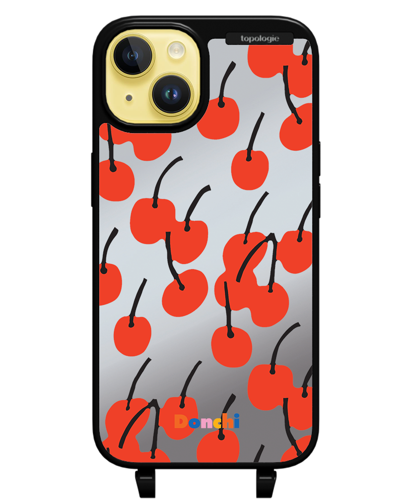 Donchi / Cherry / Silver Mirror / Bump Phone Case