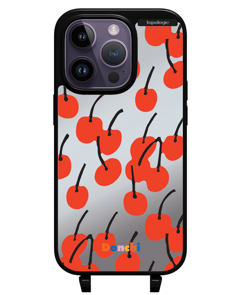 Donchi / Cherry / Silver Mirror / Bump Phone Case