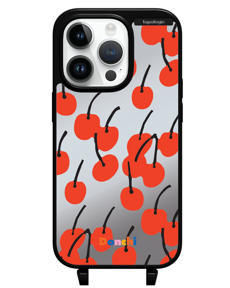 Donchi / Cherry / Silver Mirror / Bump Phone Case