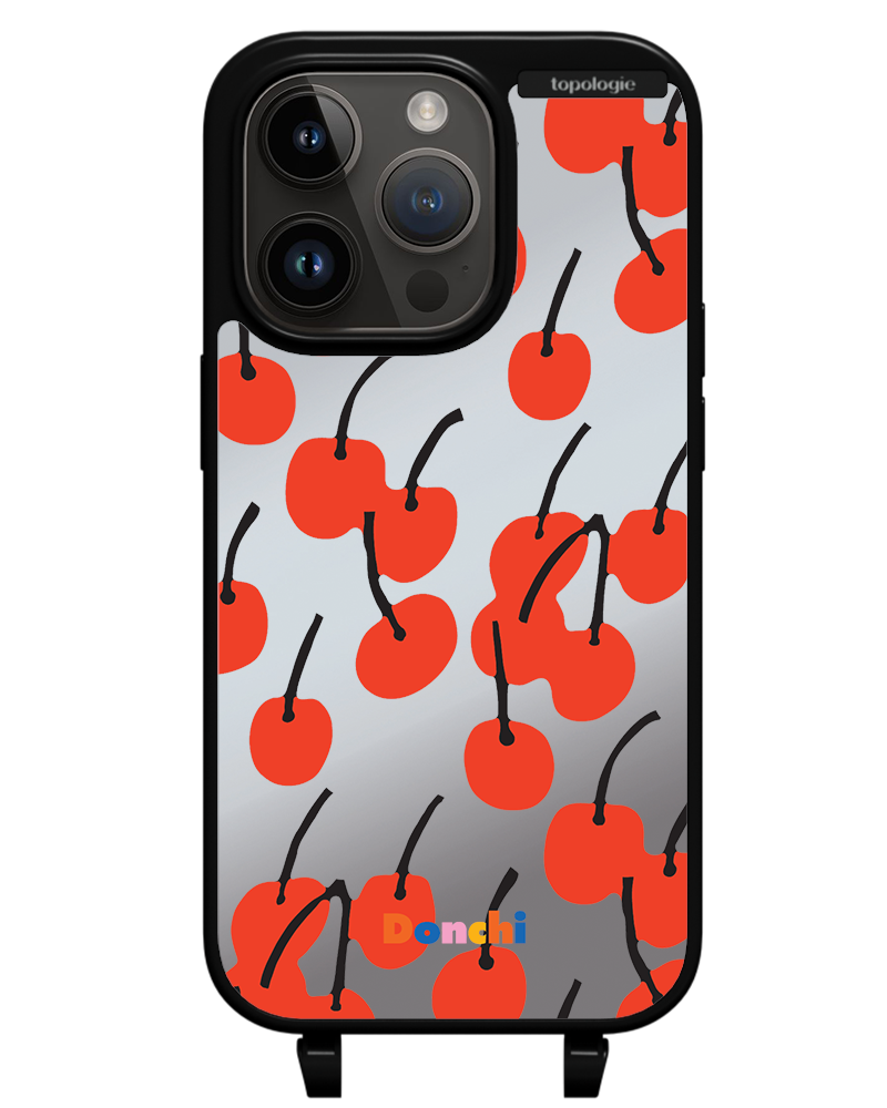 Donchi / Cherry / Silver Mirror / Bump Phone Case