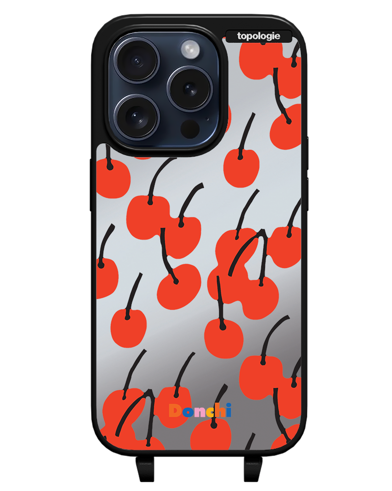 Donchi / Cherry / Silver Mirror / Bump Phone Case