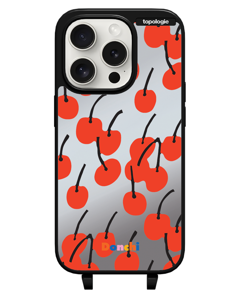 Donchi / Cherry / Silver Mirror / Bump Phone Case