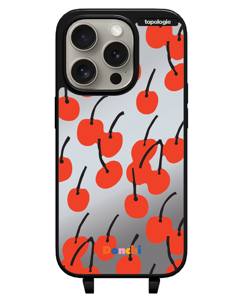 Donchi / Cherry / Silver Mirror / Bump Phone Case