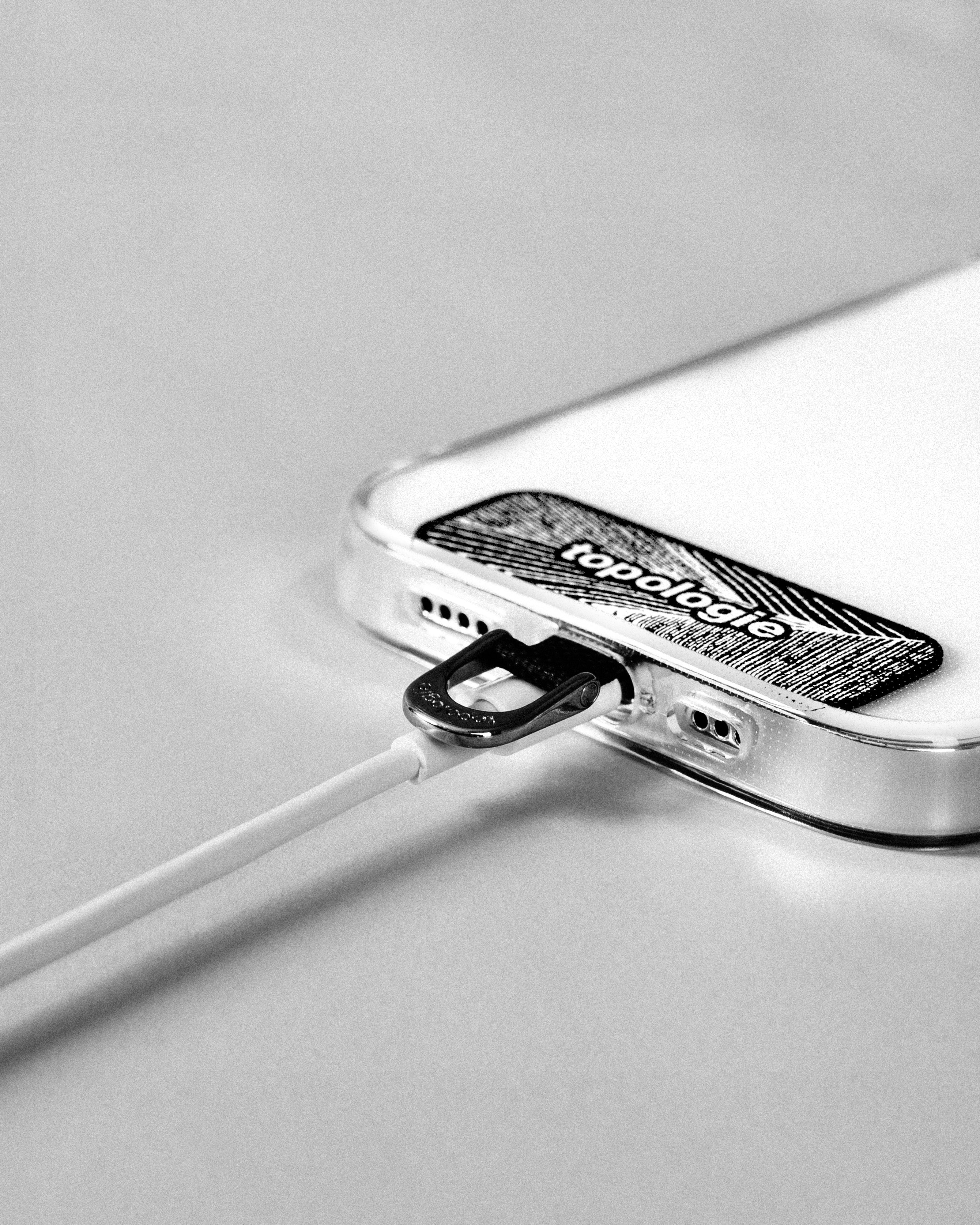 Phone Strap Adapter / Black / 8.0mm Rope / Black Lattice