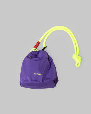 Reversible Bucket / Electric Purple / Neon Yellow (Tech Sateen) / 10mm Rope / Neon Yellow Solid