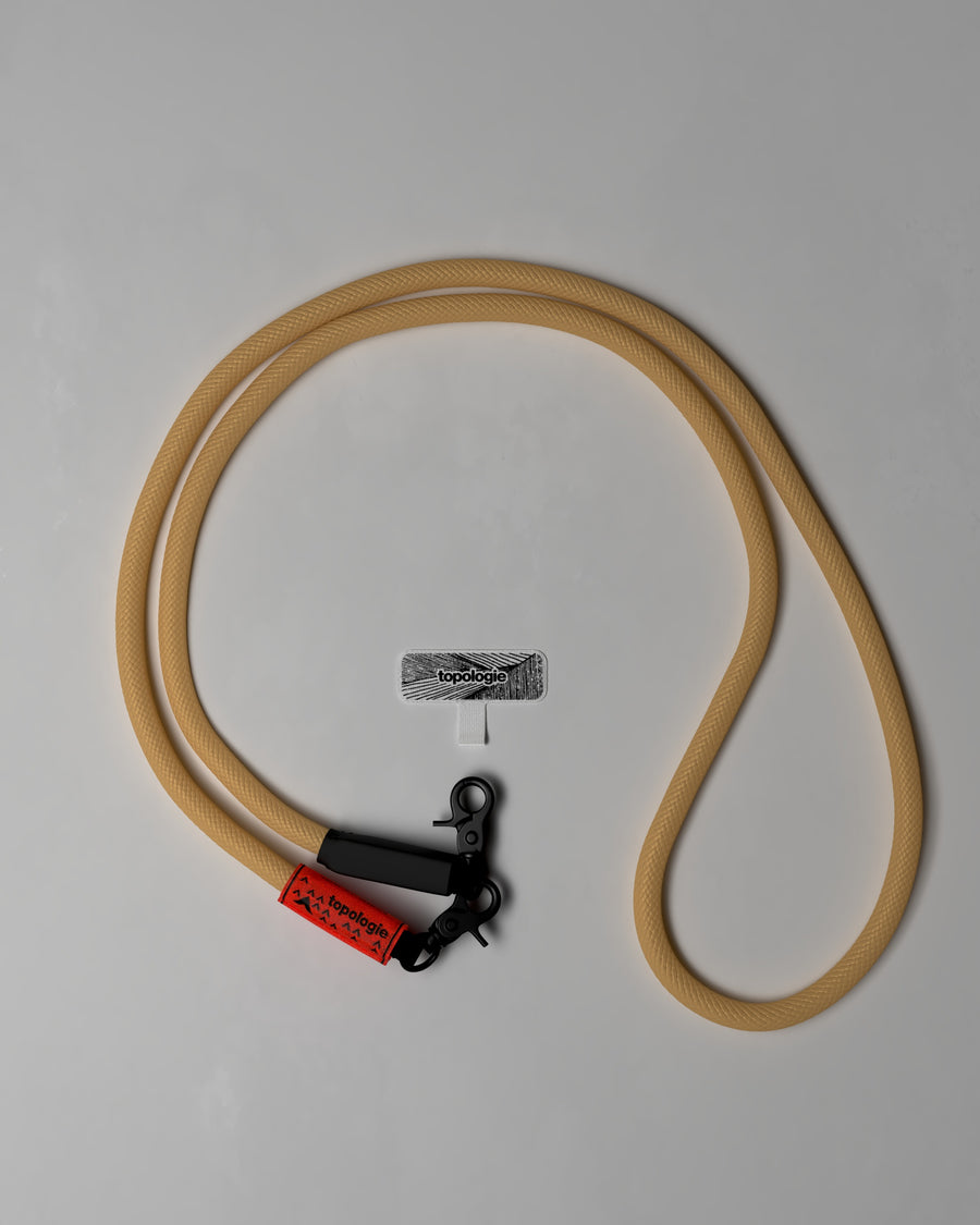 10mm Rope / Khaki Solid + Phone Strap Adapter