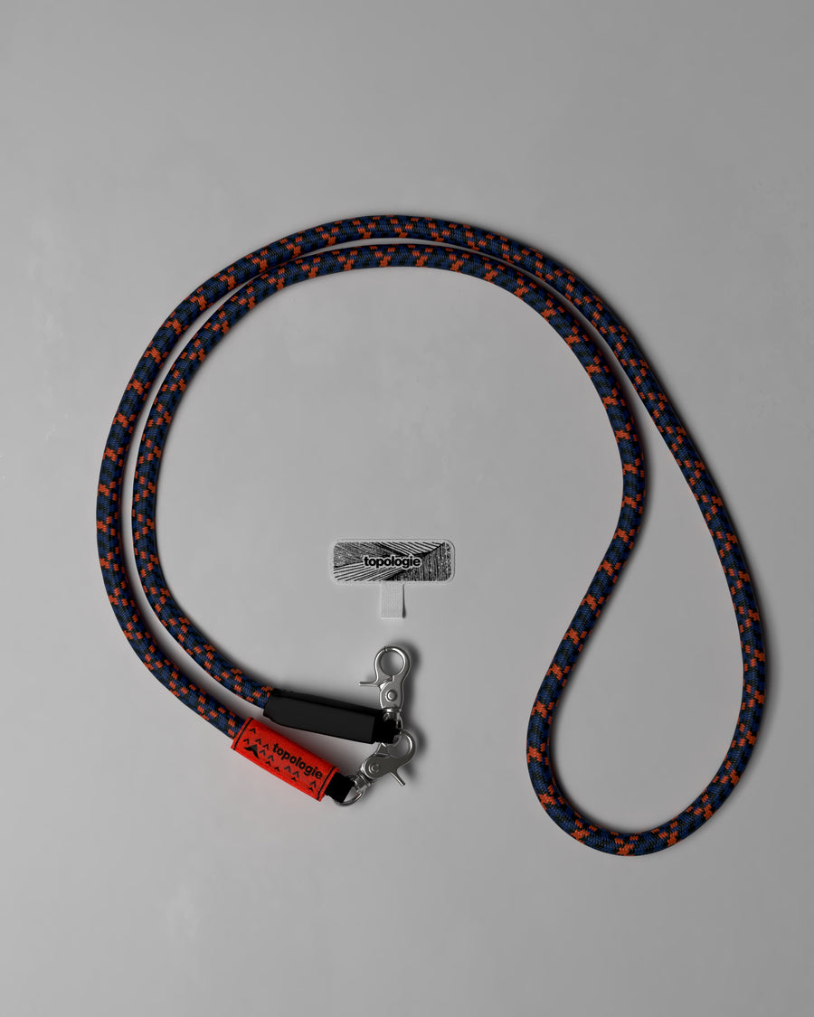 10mm Rope / Navy Orange + Phone Strap Adapter