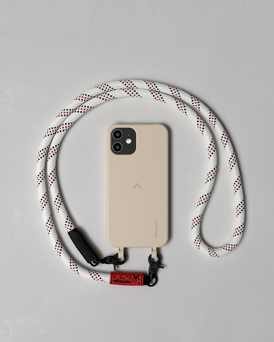 Dolomites Phone Case / Sand / 10mm White Patterned