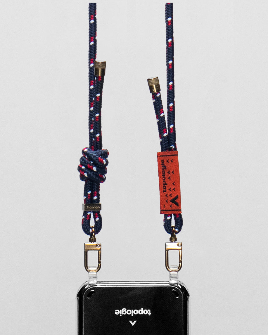 Verdon Phone Case / Clear / 6.0mm Navy Patterned