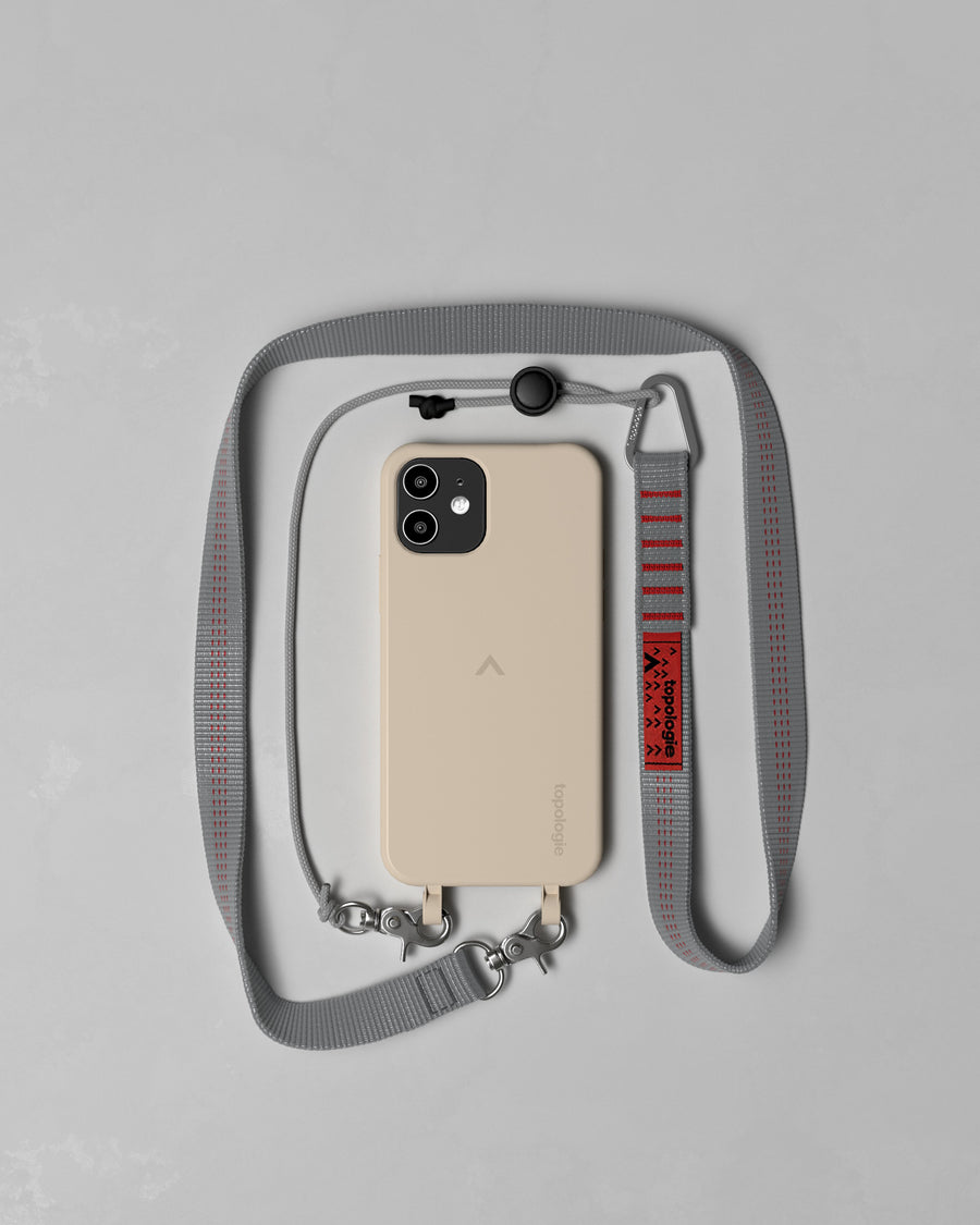 Dolomites Phone Case / Sand / 20mm Grey Stripe