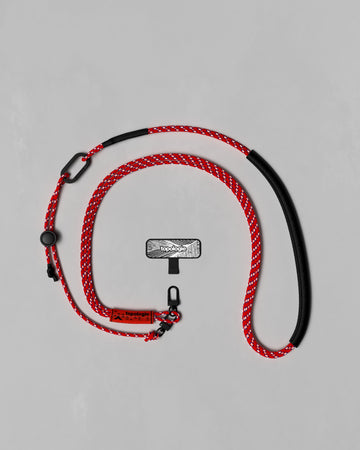 3.0mm Tricord / Red Patterned + Phone Strap Adapter