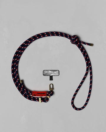 6.0mm Rope / Navy Patterned + Phone Strap Adapter