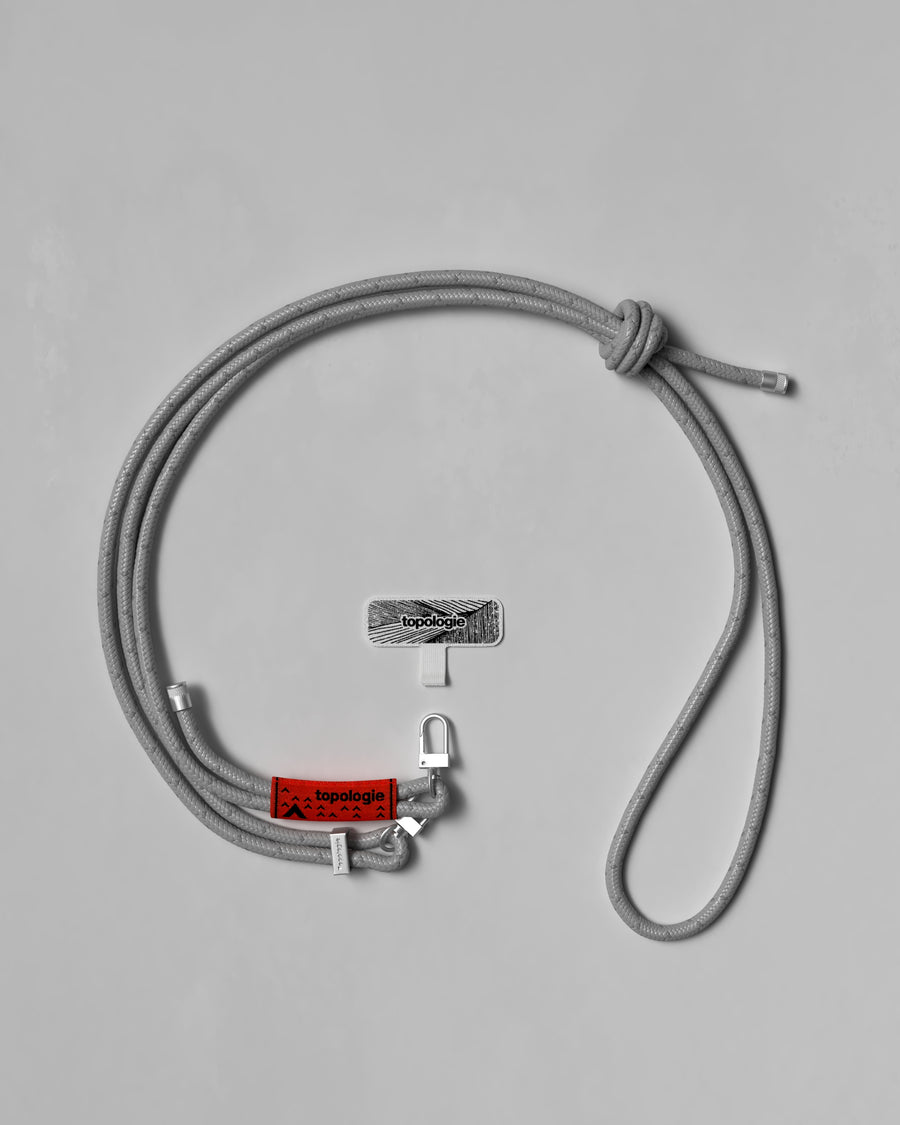 6.0mm Rope / Slate Reflective + Phone Strap Adapter