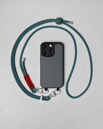Bump Phone Case / Matte Black / Dark Grey / 6.0mm Teal Reflective
