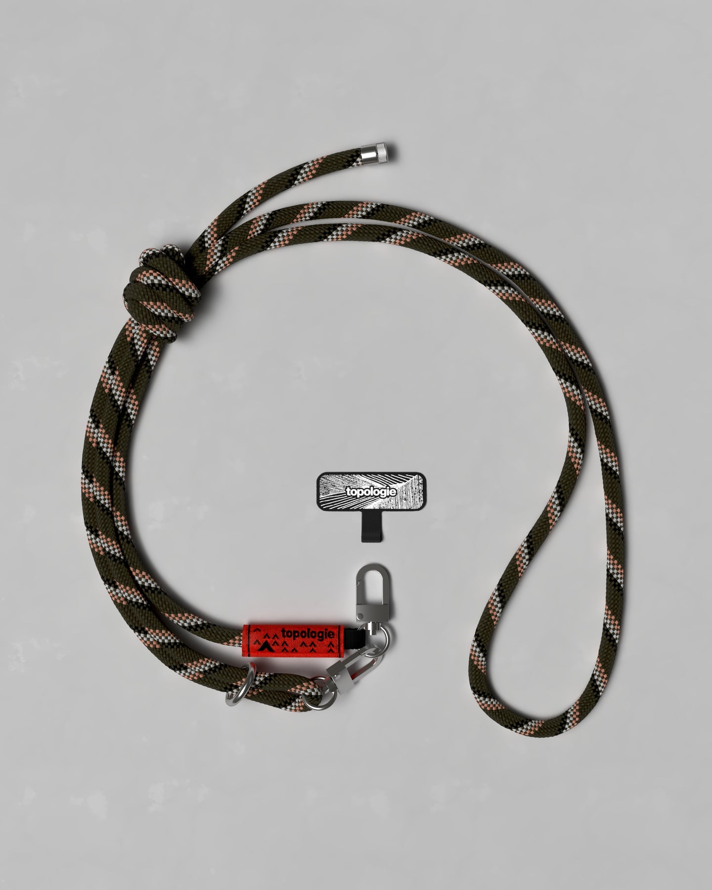 8.0mm Rope / Army Green + Phone Strap Adapter