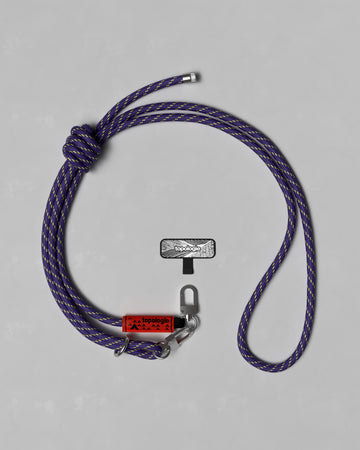 8.0mm Rope / Black Purple + Phone Strap Adapter