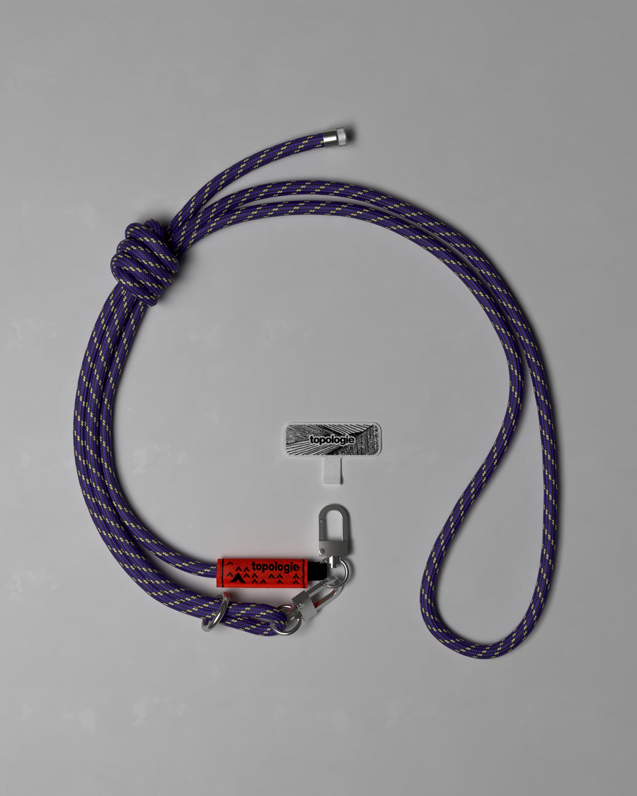 Phone Strap Adapter + 8.0mm Rope / Black Purple