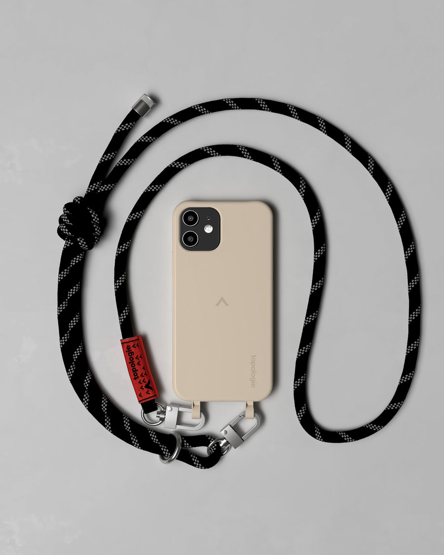 Dolomites Phone Case / Sand / 8.0mm Black Reflective