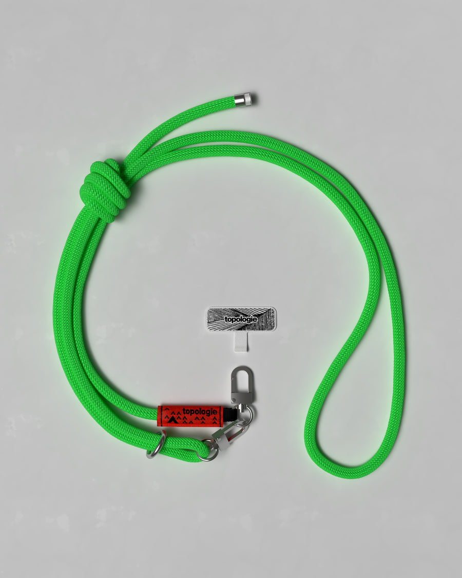 Phone Strap Adapter + 8.0mm Rope / Green Solid
