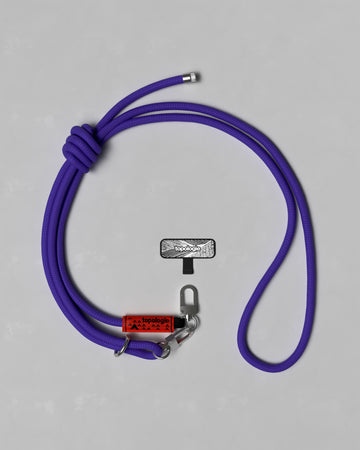 8.0mm Rope / Purple Solid + Phone Strap Adapter