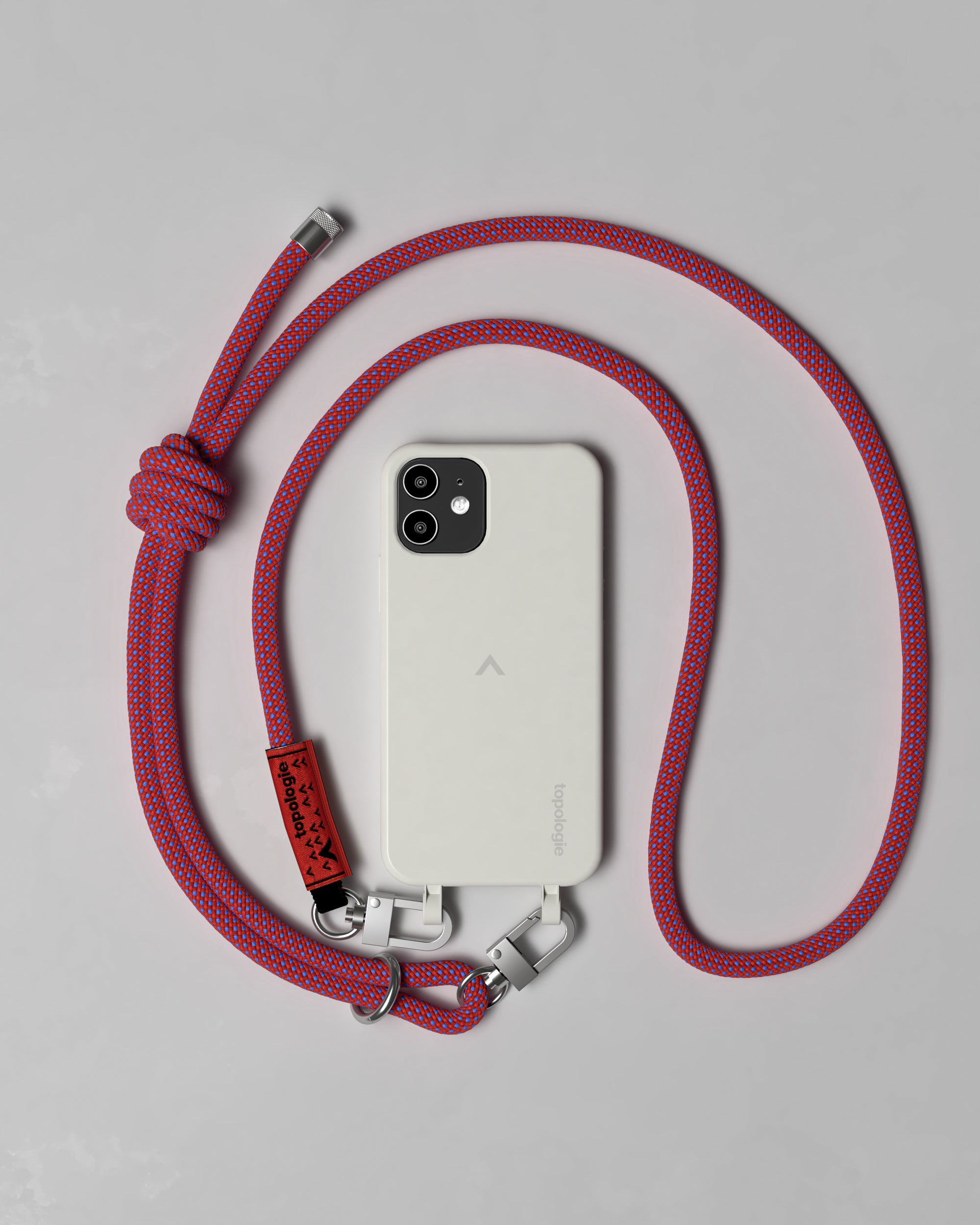 Dolomites Phone Case / Moon / 8.0mm Red Blue Lattice