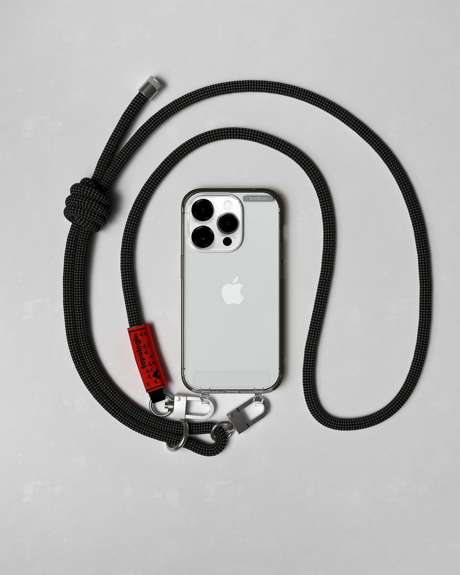 Bump Phone Case / Clear / Smoke / 8.0mm Black Lattice