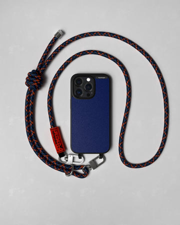 Bump Phone Case / Matte Black / Navy / 8.0mm Navy Orange